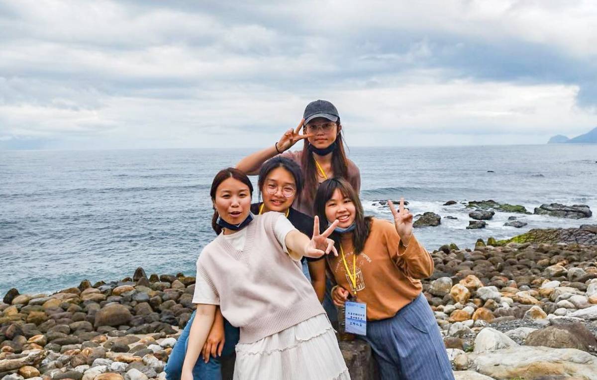 魚仔青的團隊成員:由左至右分邊為劉玟婷、楊文甄、林曉彤與陳子堤。(圖片提供/魚仔青)